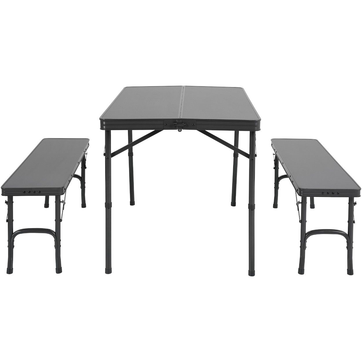 Campart Foldaway Picnic Table Maine - Black