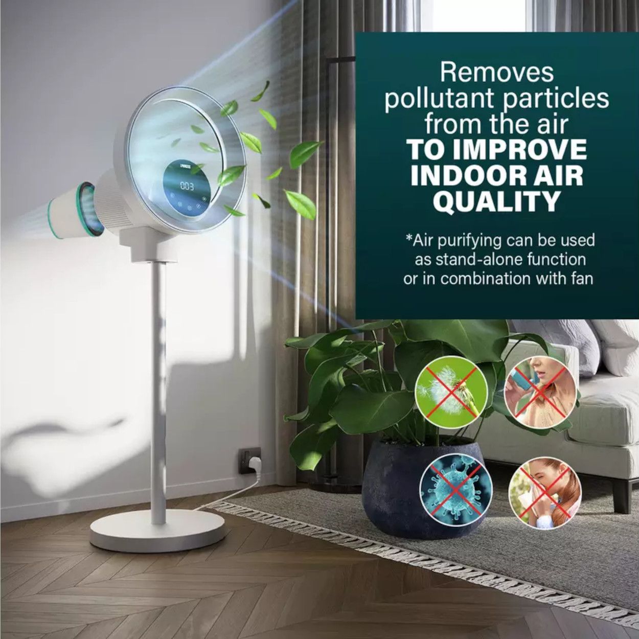 Princess Smart Fan And Air Purifier