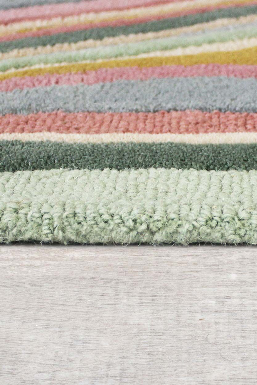 Abstract Flow Pink Green 60X230