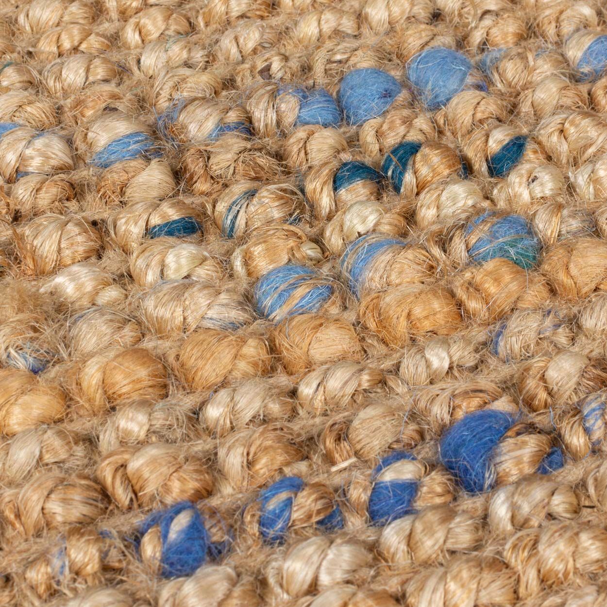 Jute Boucle Natural Blue 160X230