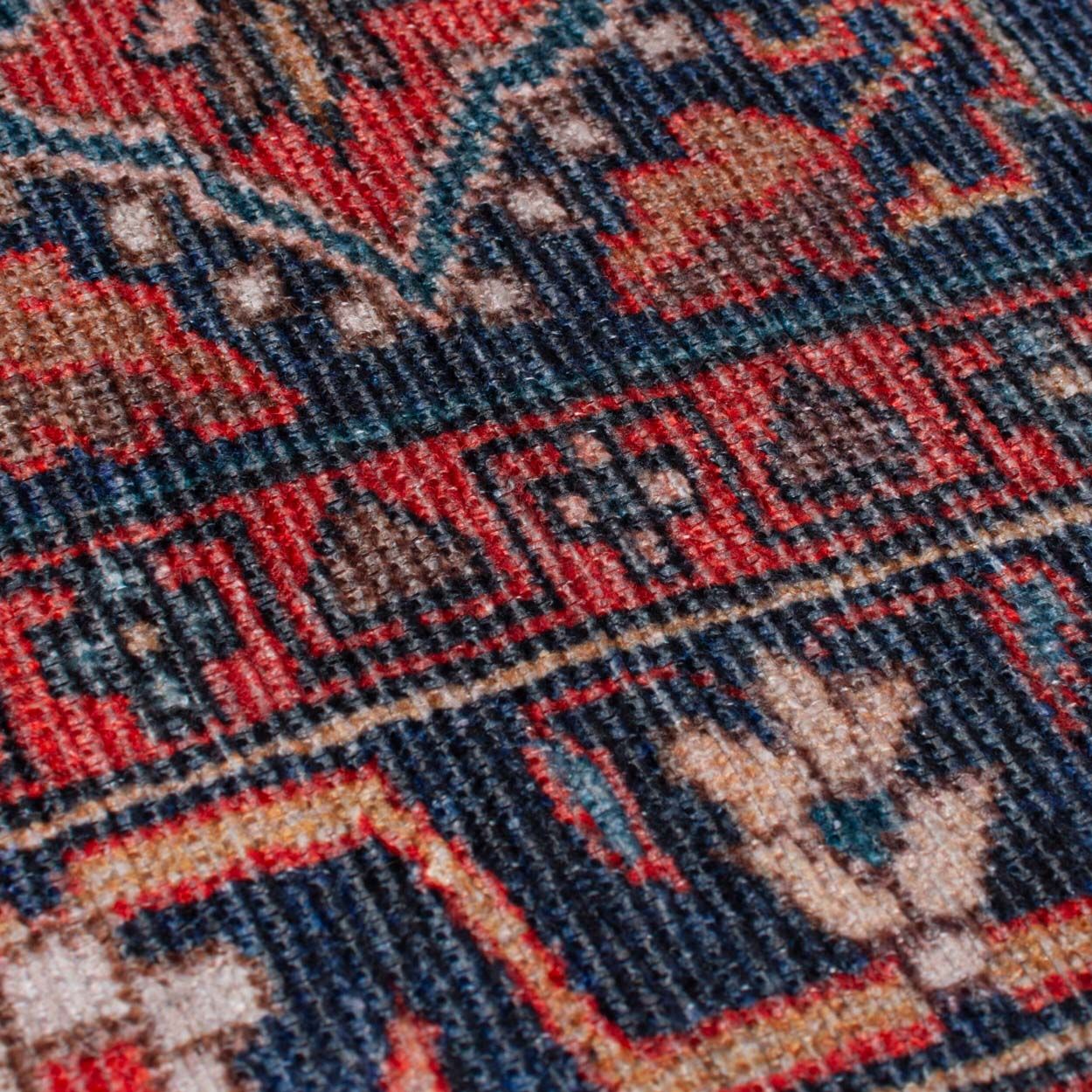 Medallion Washable Red 115X170