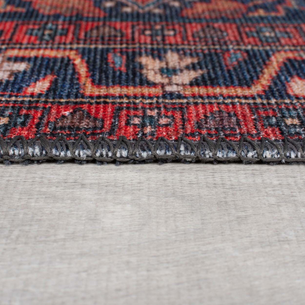 Medallion Washable Red 190X290