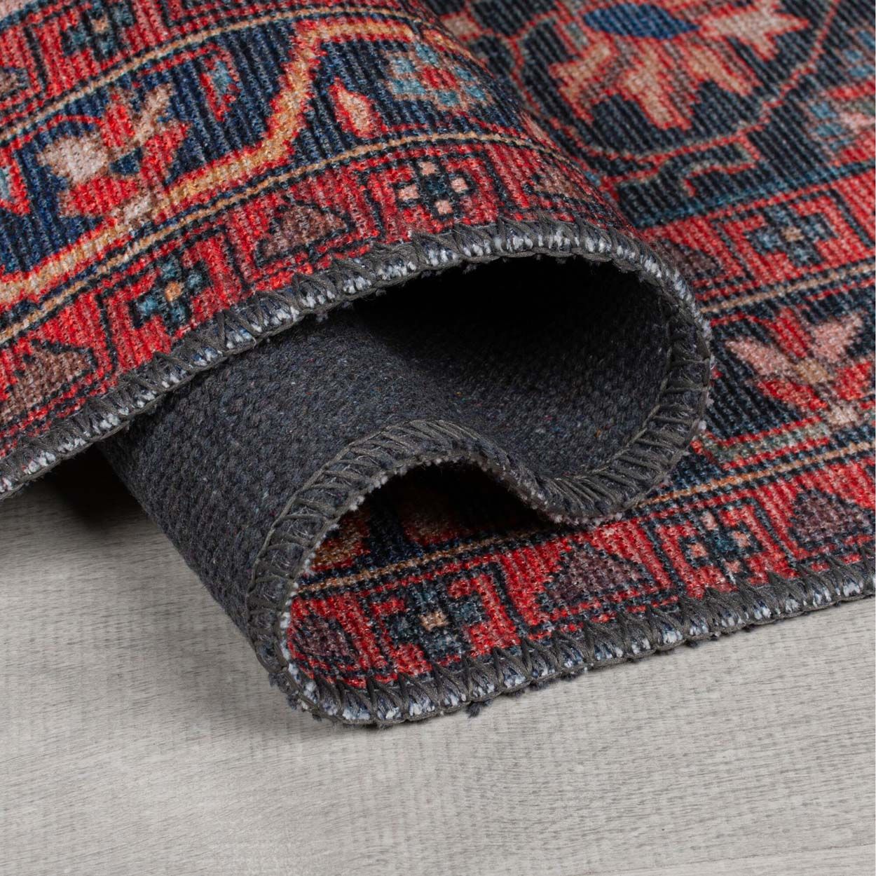 Medallion Washable Red 60X230