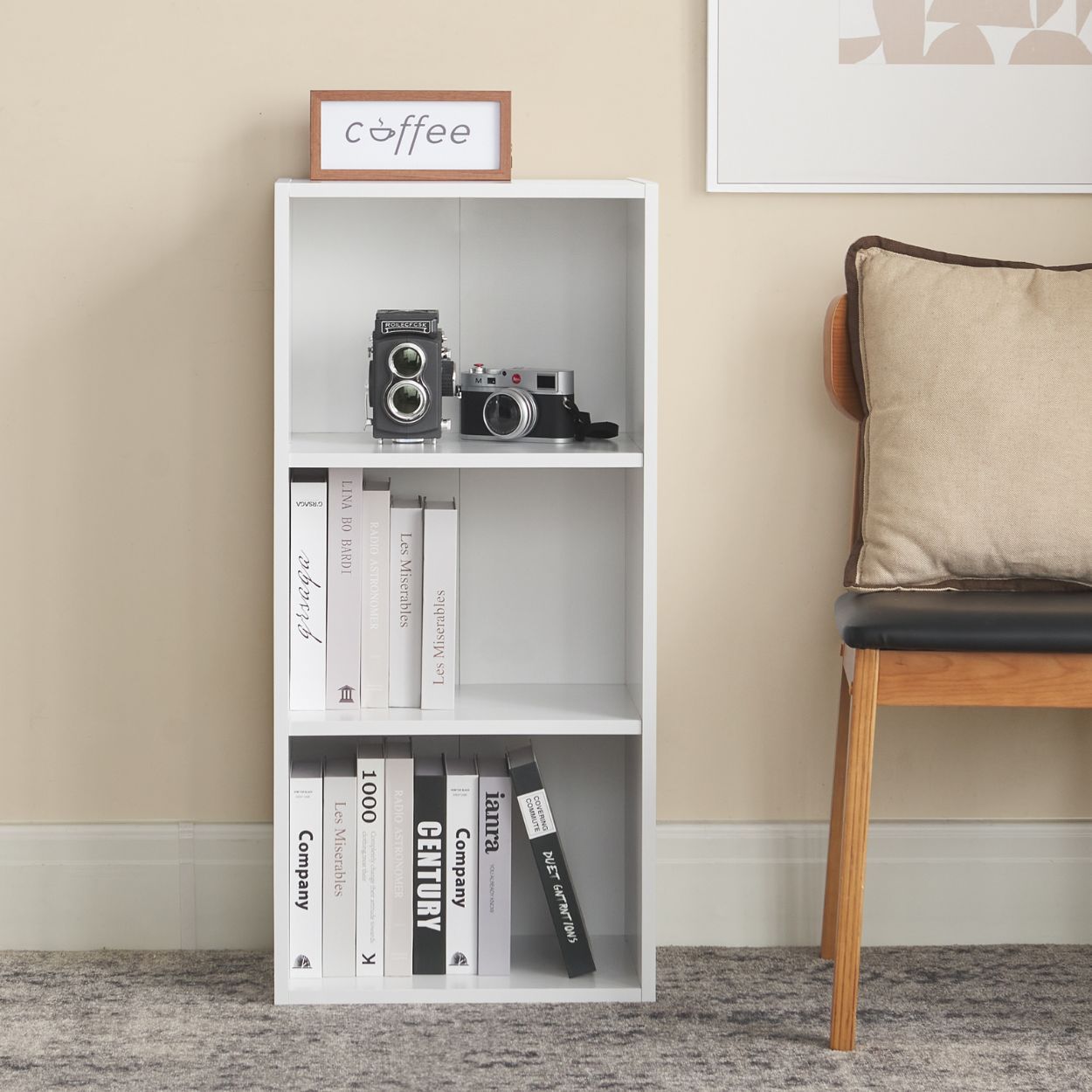 Joe 3 Shelf Unit White