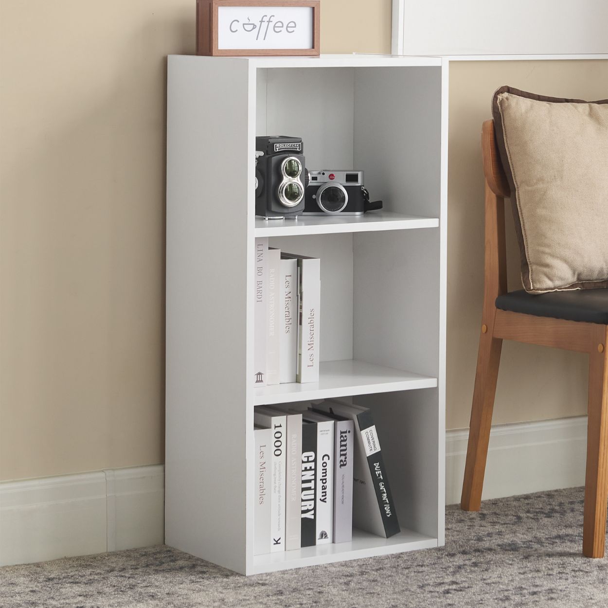 Joe 3 Shelf Unit White