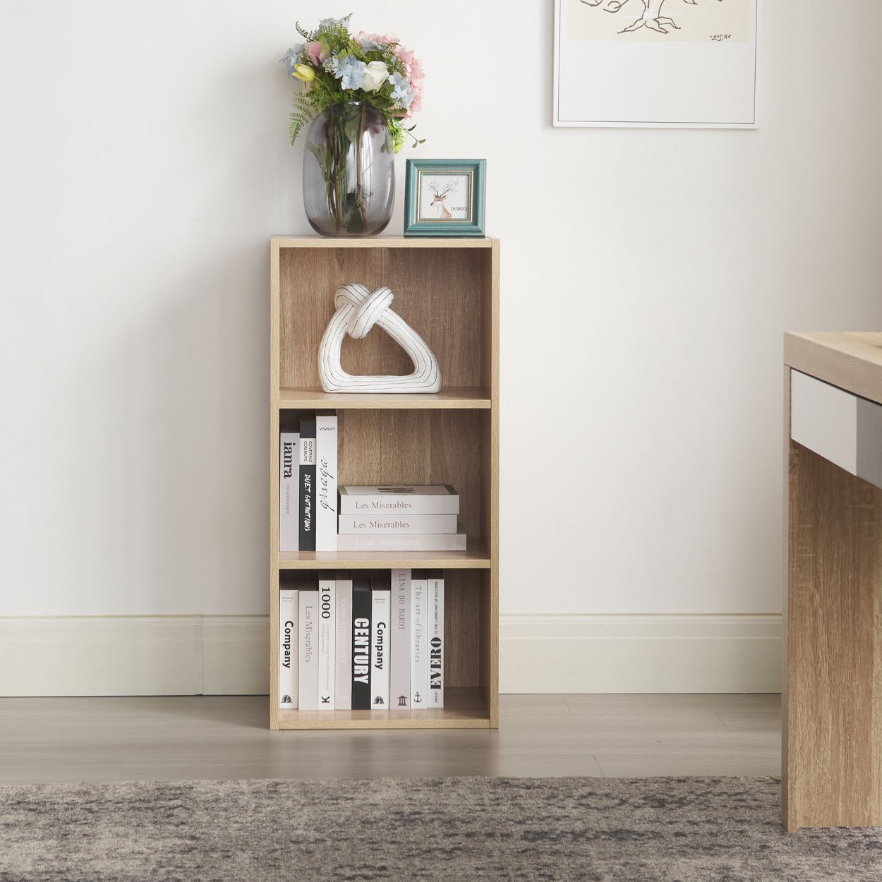 Joe 3 Shelf Unit Oak