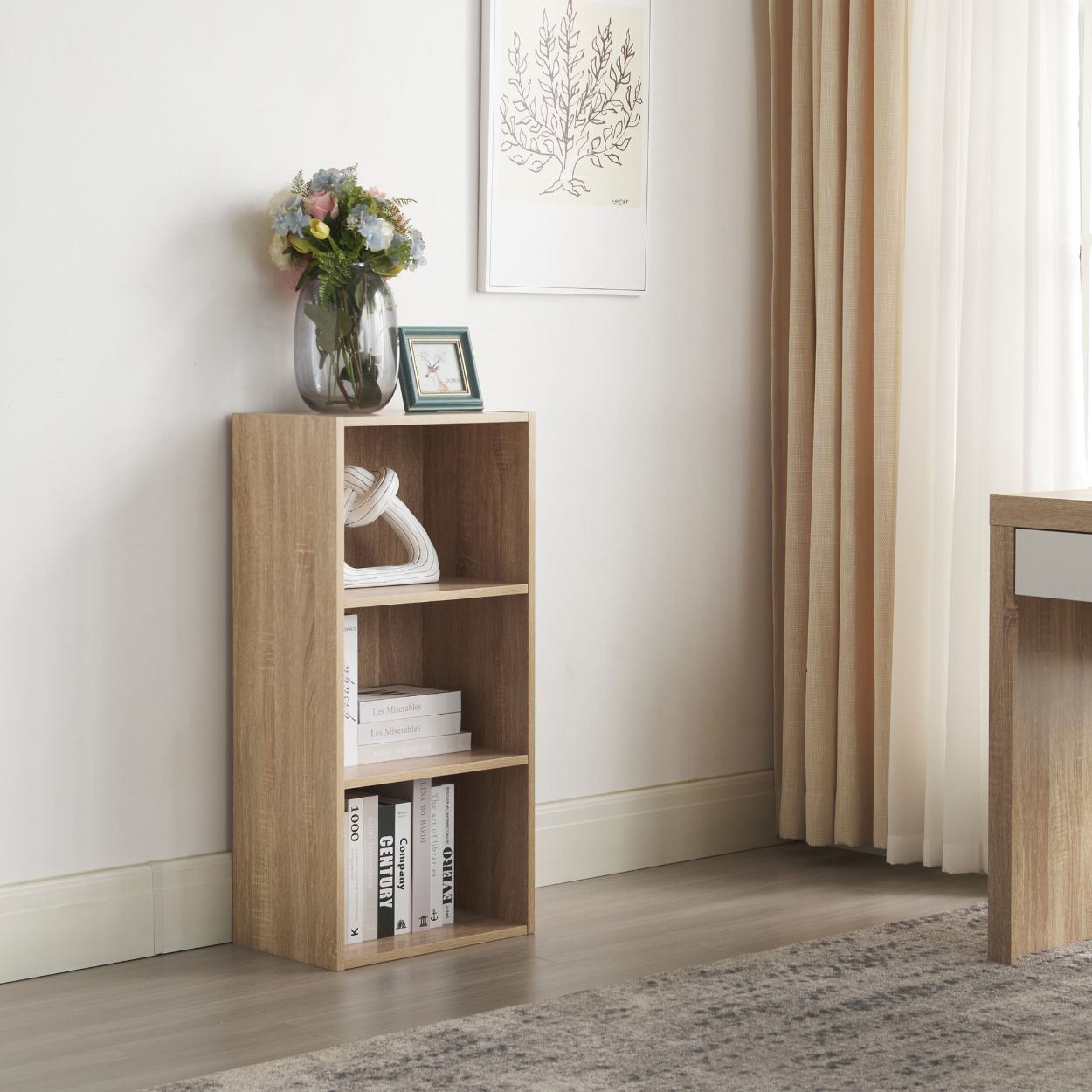 Joe 3 Shelf Unit Oak