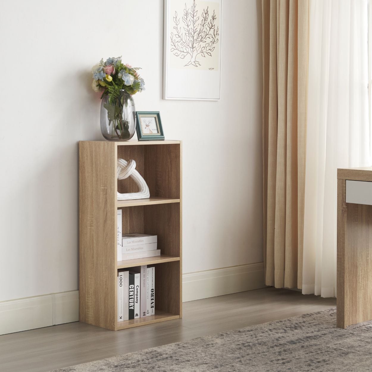 Joe 3 Shelf Unit Oak