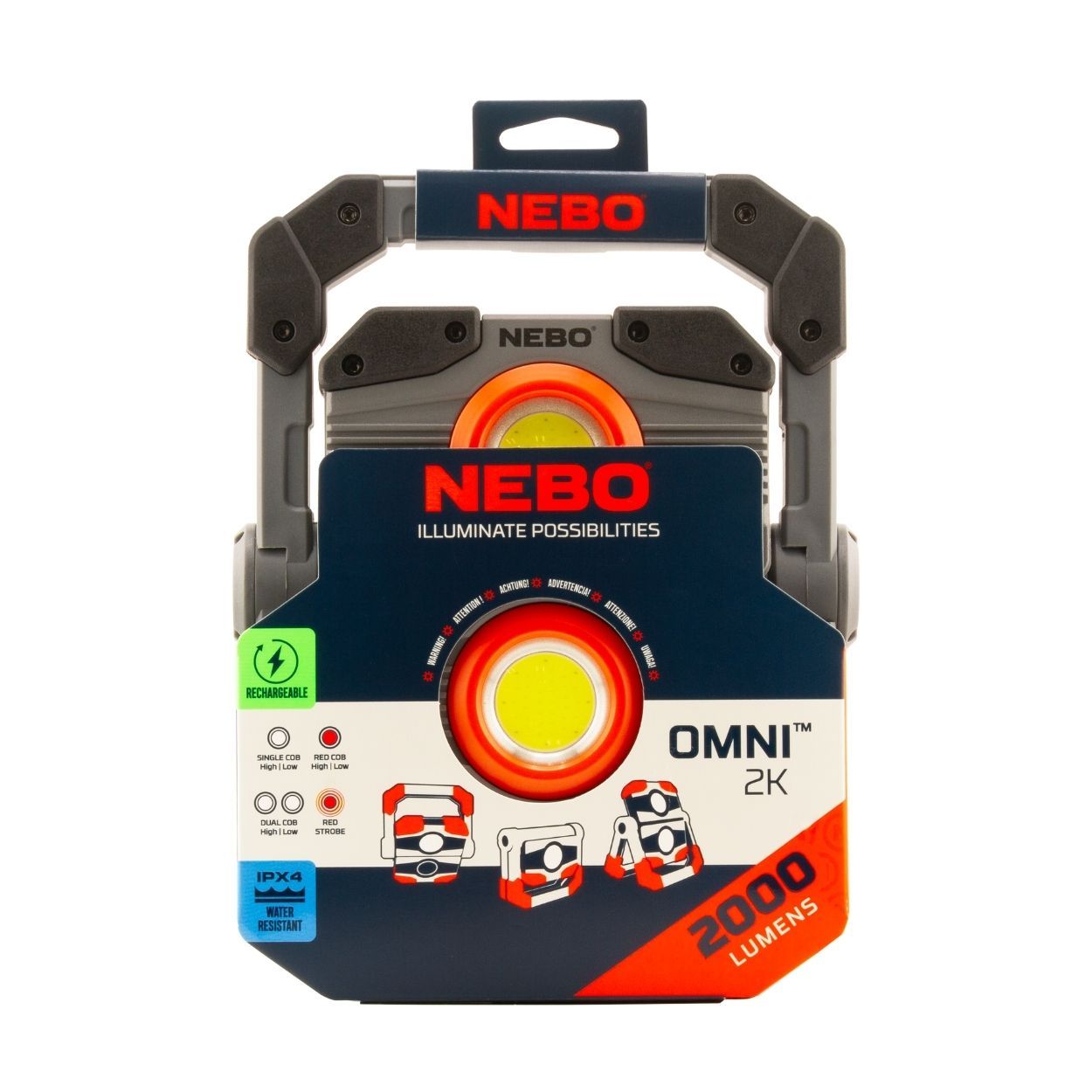 Nebo Omni 2000 Multi-Directional Rechargeable Work Light