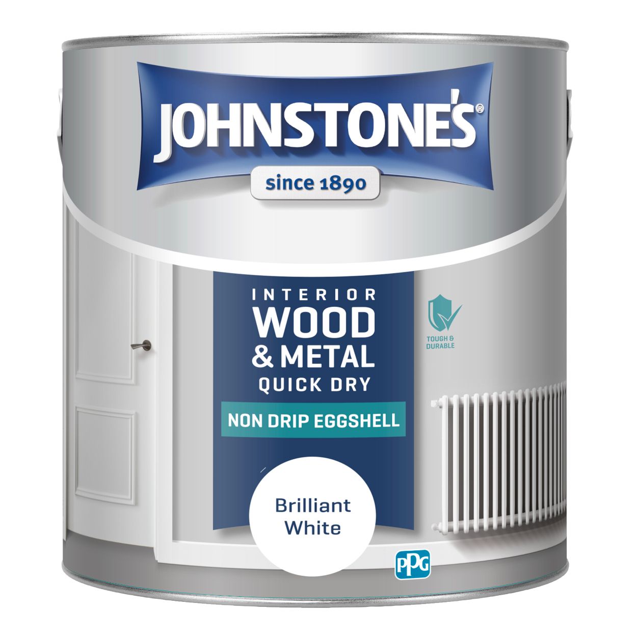 Quick Dry Eggshell Brilliant White 2.5L