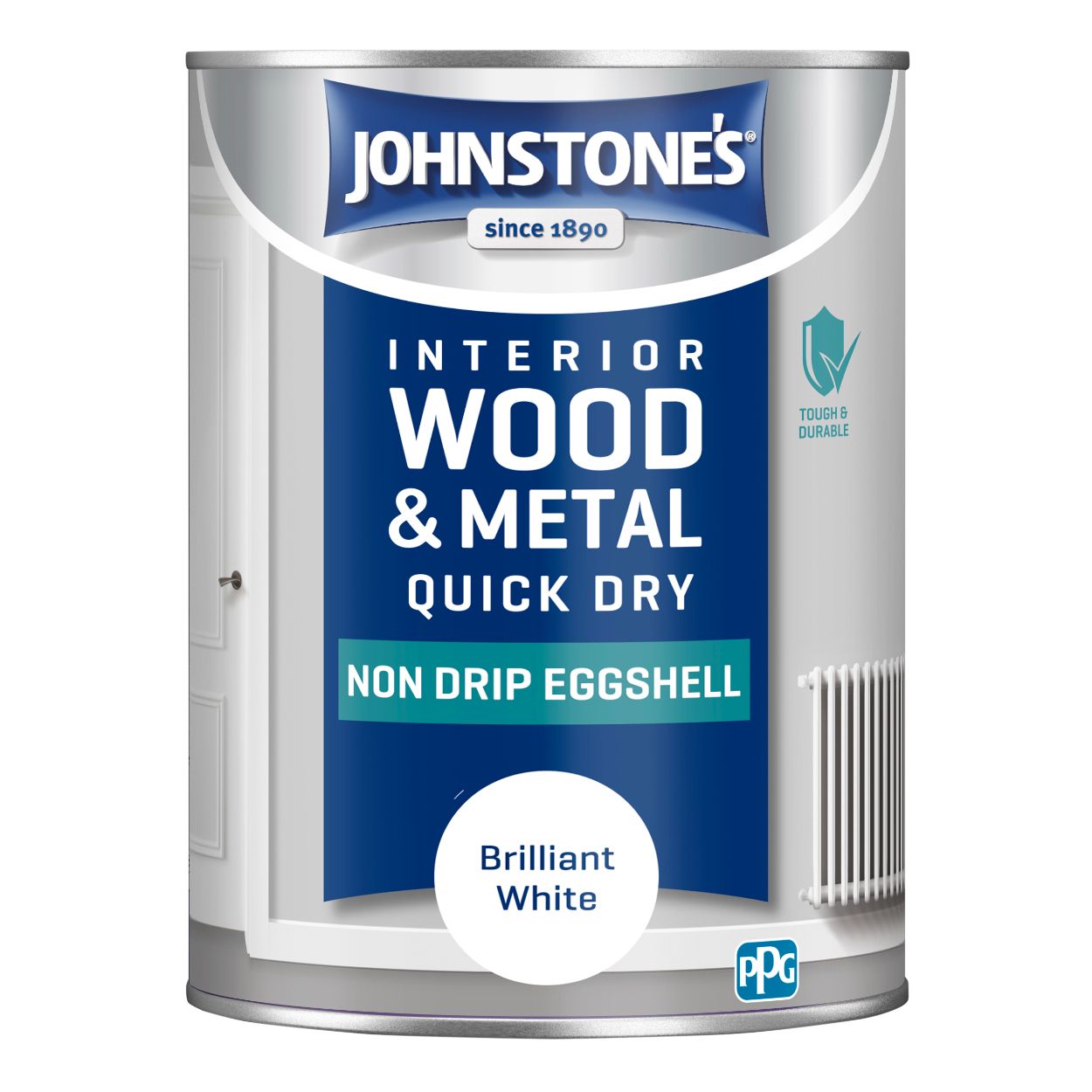 Quick Dry Eggshell Brilliant White 1.25L