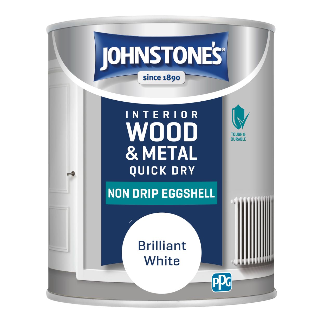 Quick Dry Eggshell Brilliant White 750ml