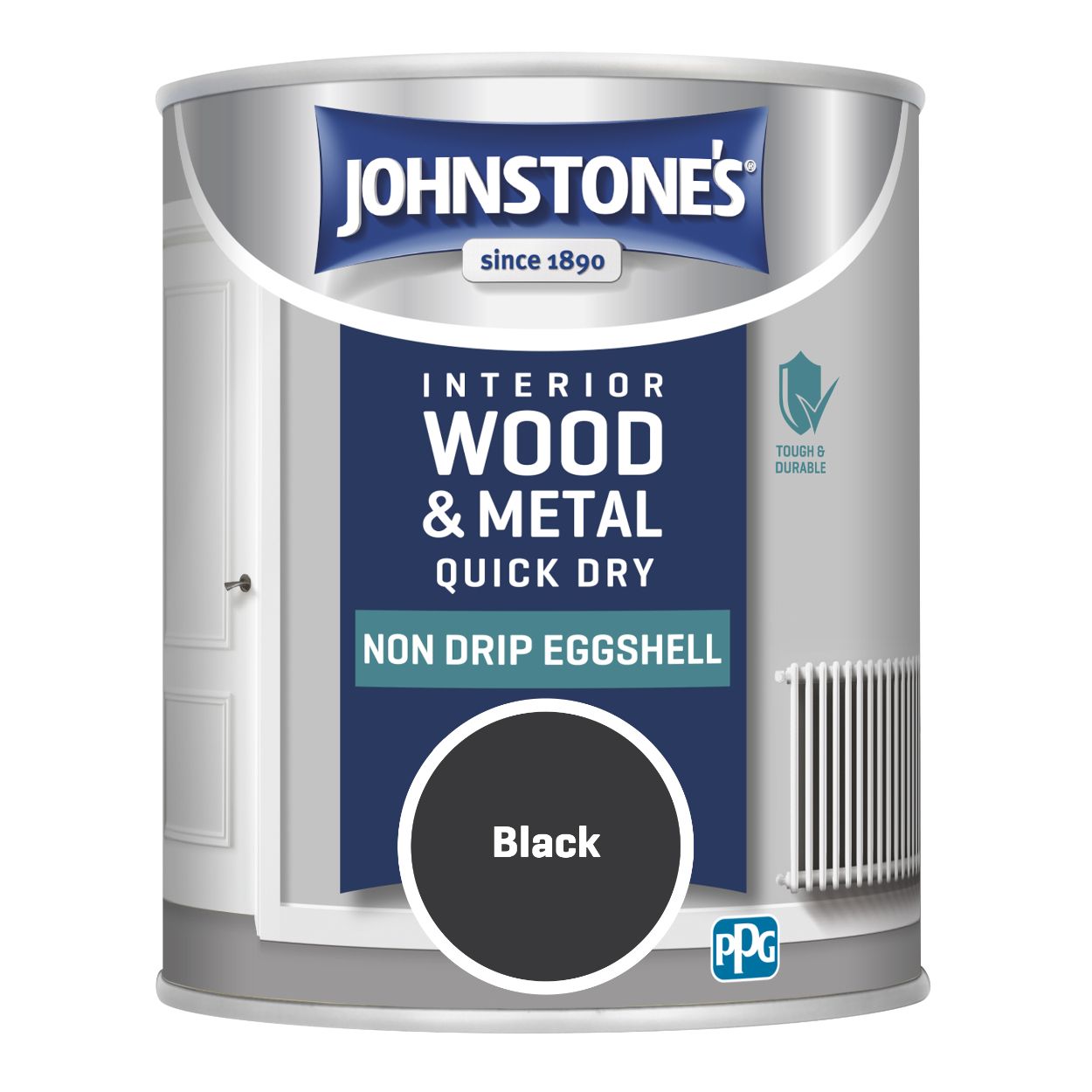 Quick Dry Eggshell Black 750ml