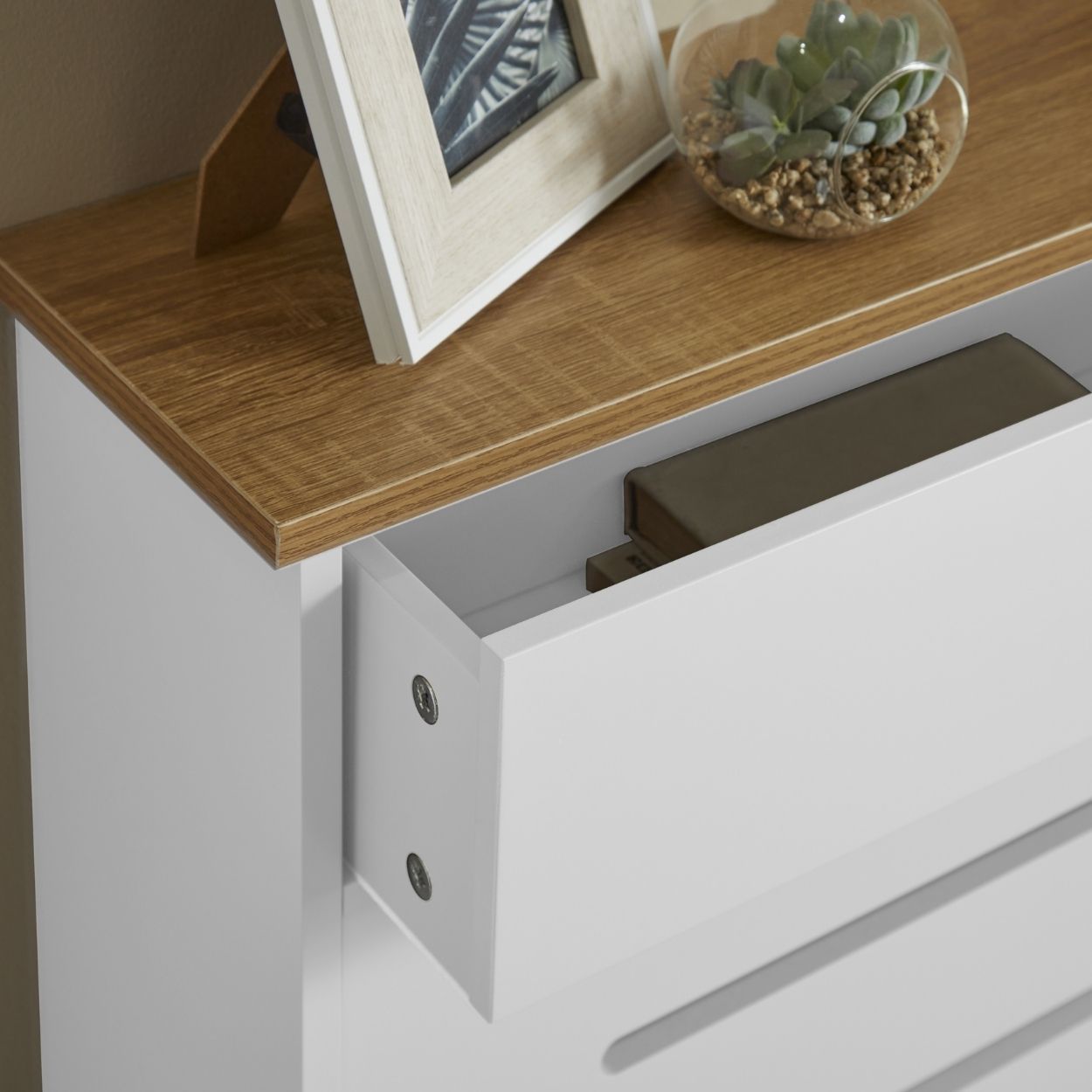 Linwood Medium Radiator Cover White FSC