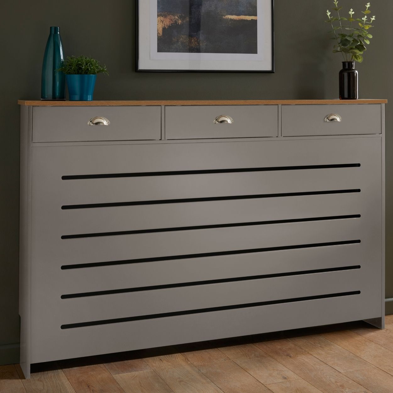 Linwood Large Radiator Cover Grey FSC