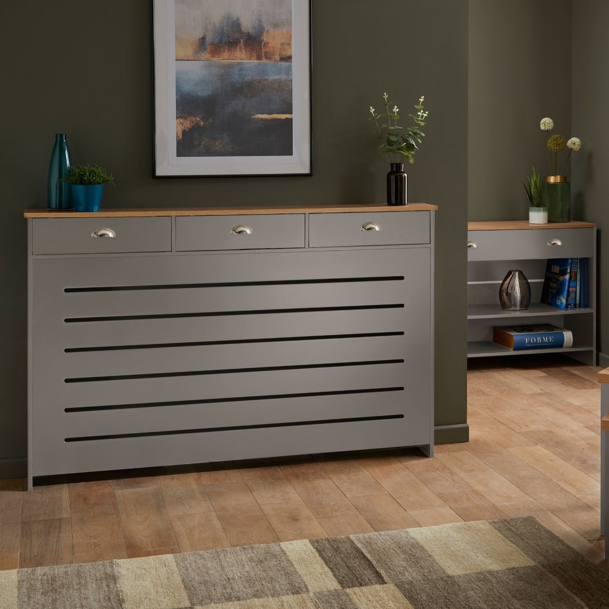 Linwood Large Radiator Cover Grey FSC