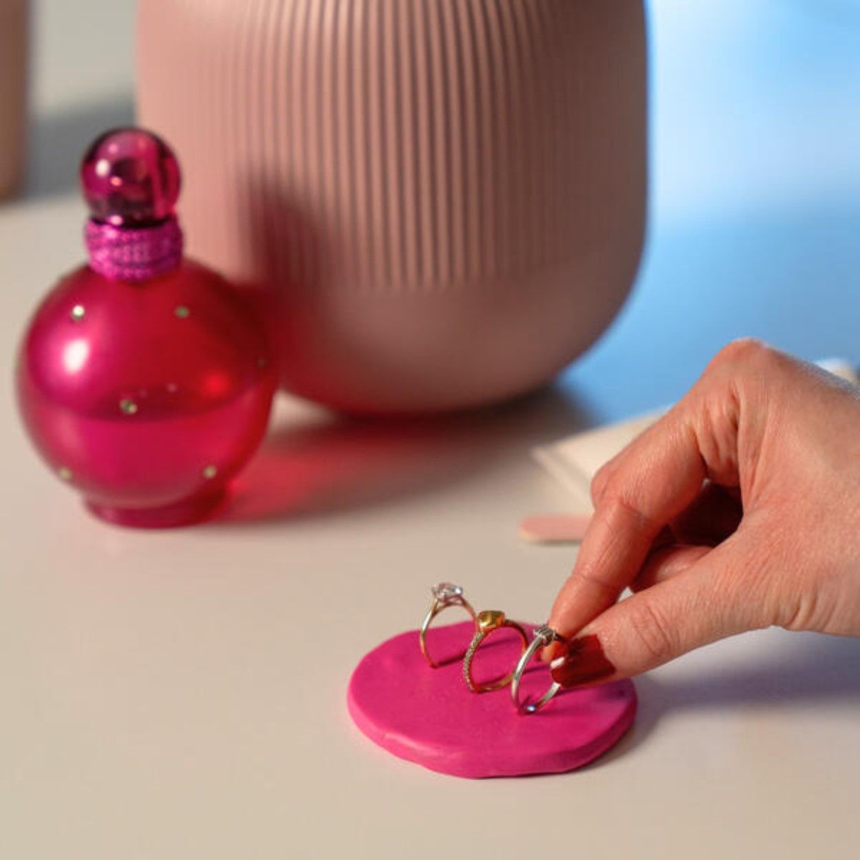 Blue Tack Pink
