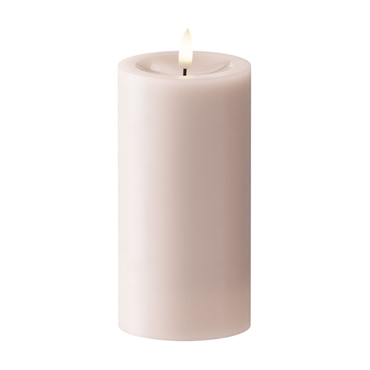 Rose Pillar Candle 7.5x15cm