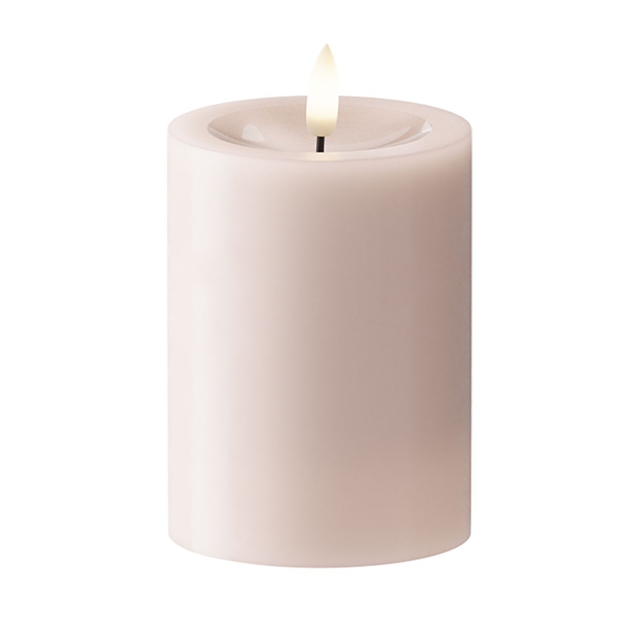 Rose Pillar Candle 7.5x10cm