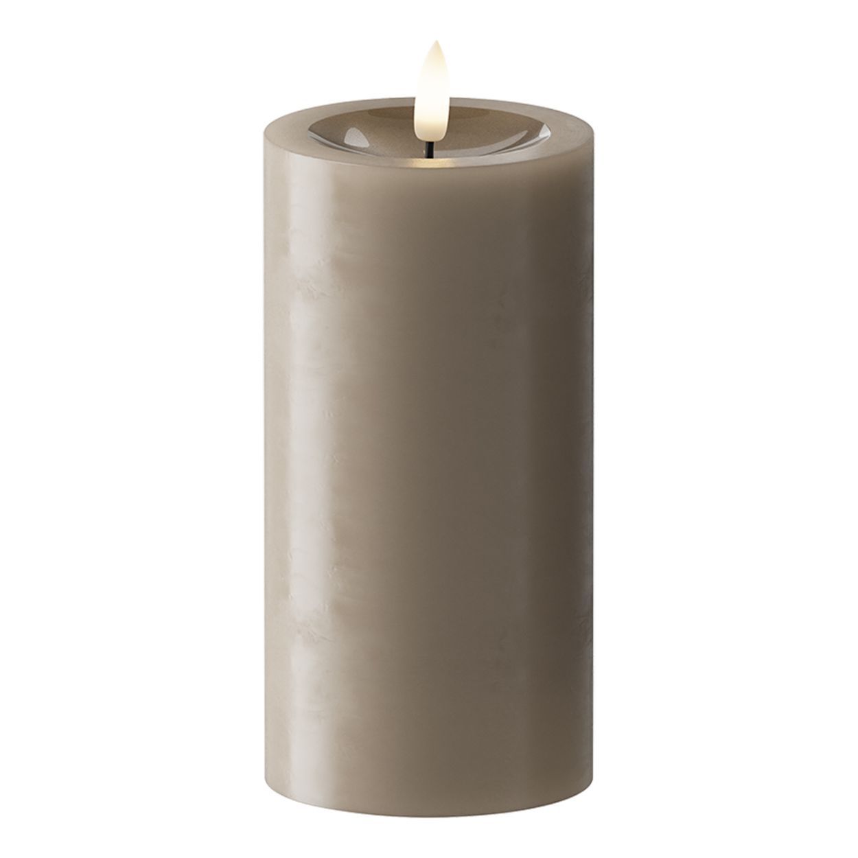 Mocha Pillar Candle 7.5x15cm