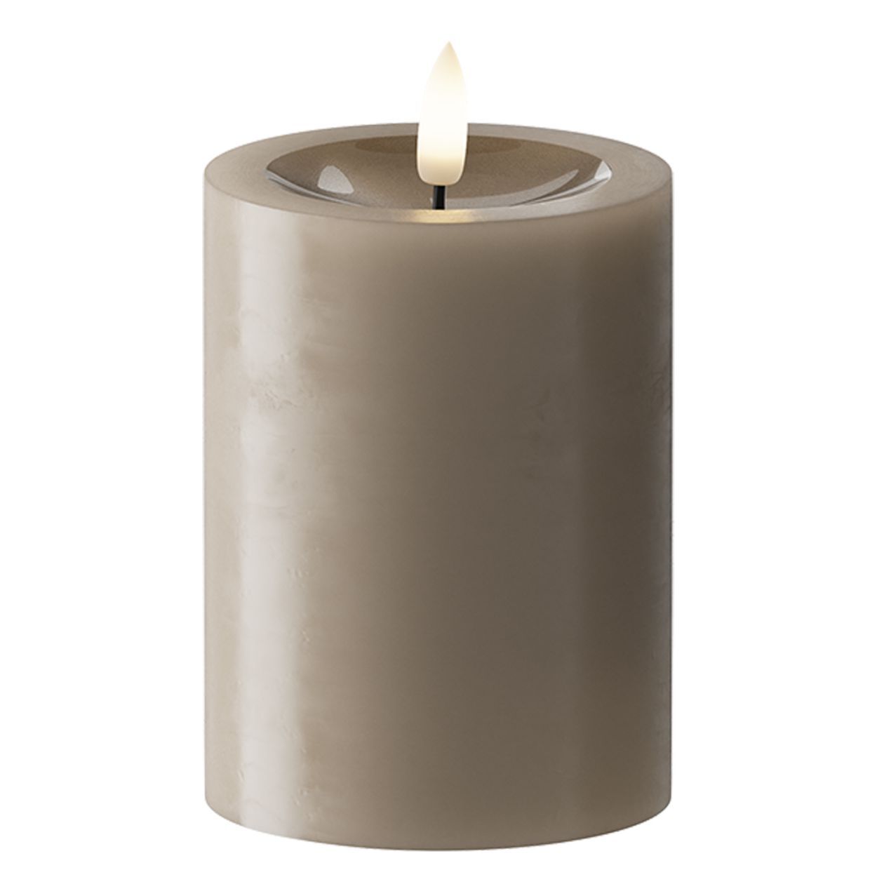 Mocha Pillar Candle 7.5x10cm