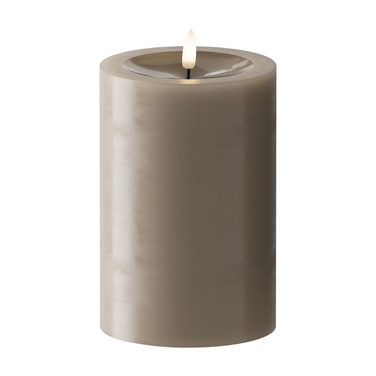 Mocha Pillar Candle 10x15cm