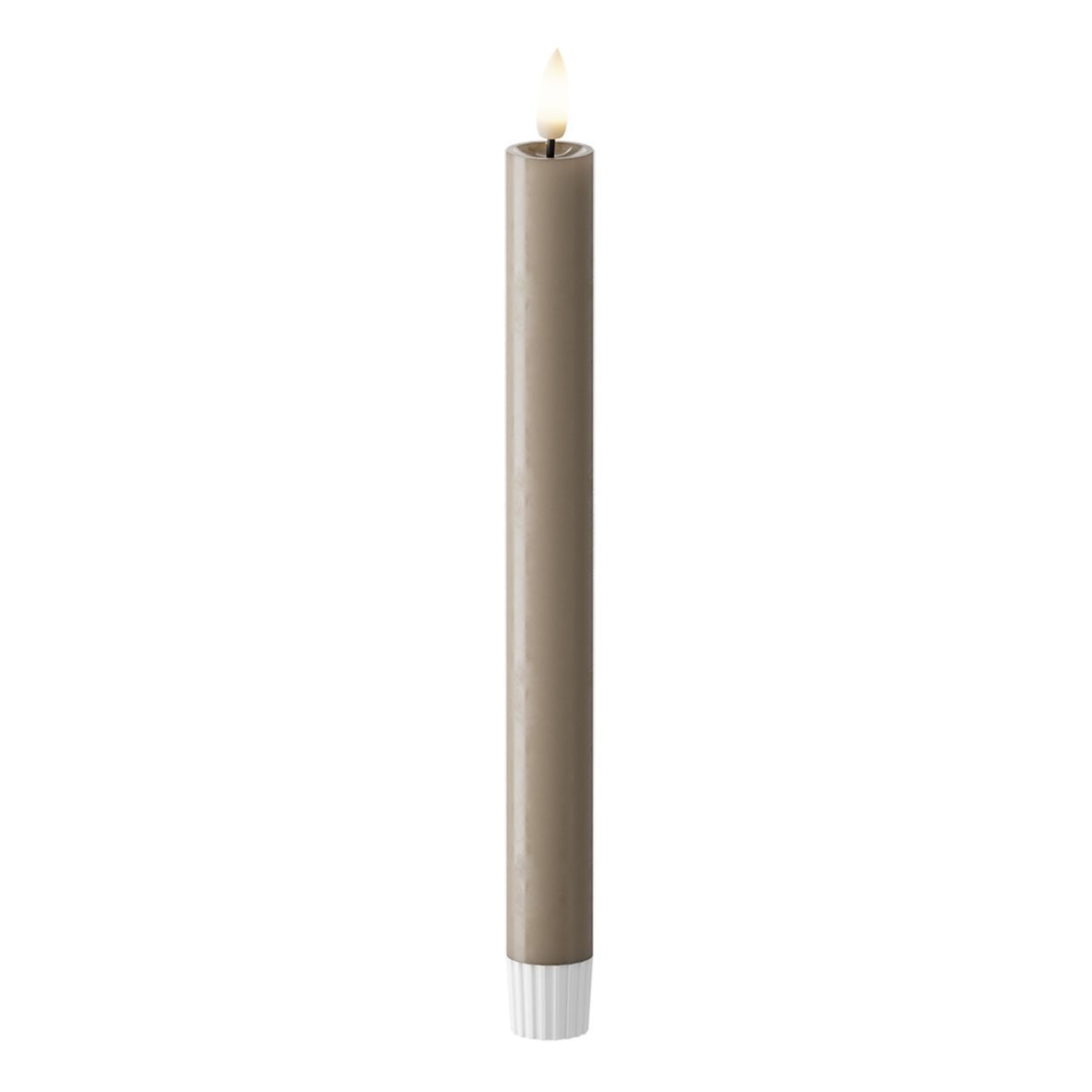 Mocha Taper Candle 2.2x24cm 2p