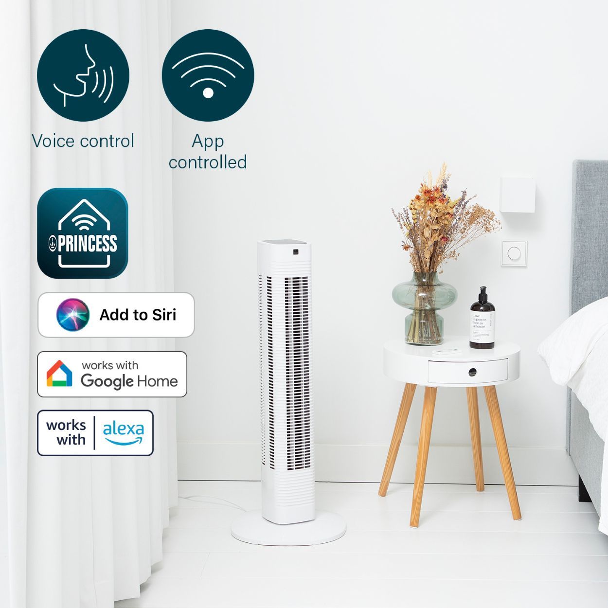 Smart Compact Tower Fan
