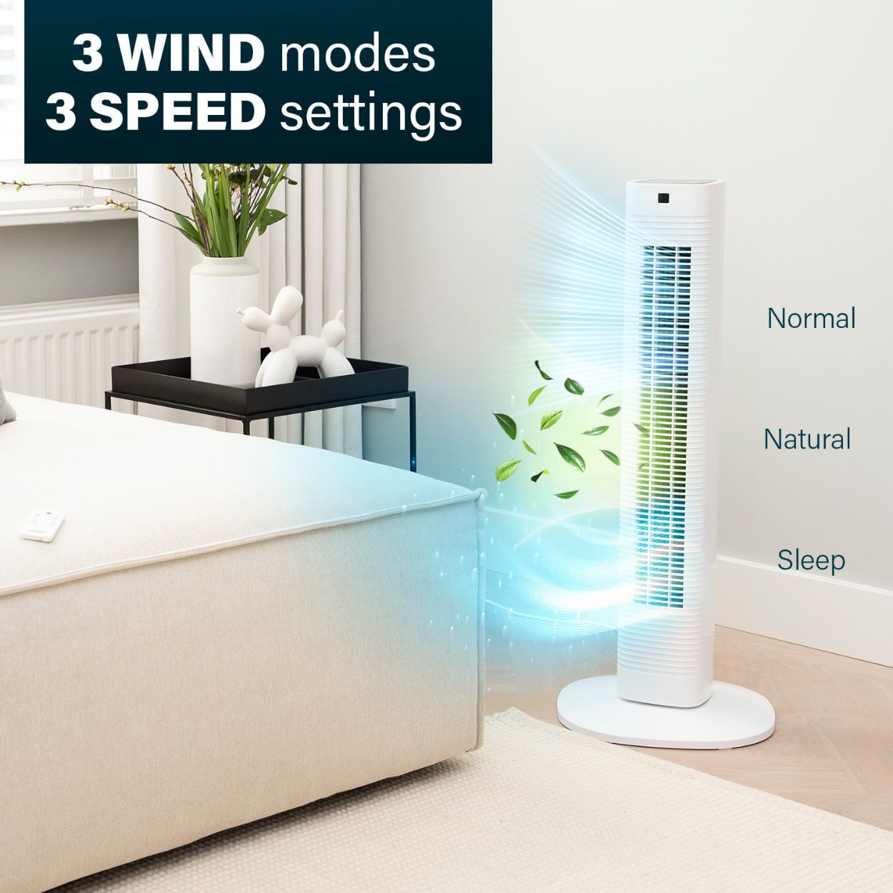 Smart Compact Tower Fan