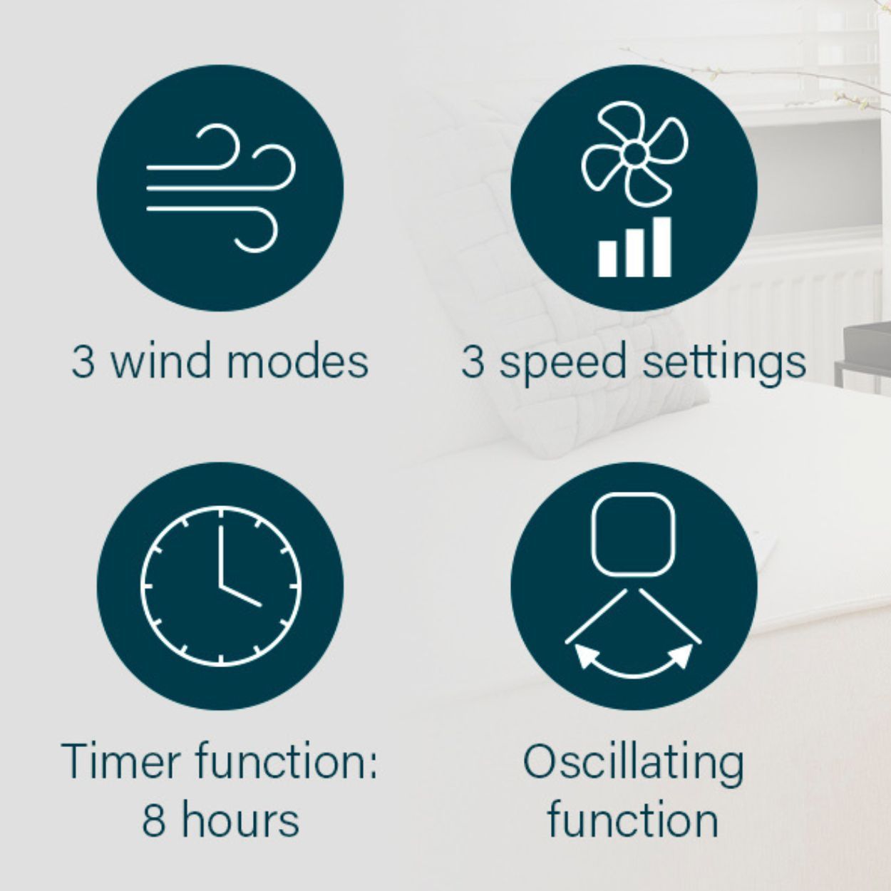 Smart Compact Tower Fan