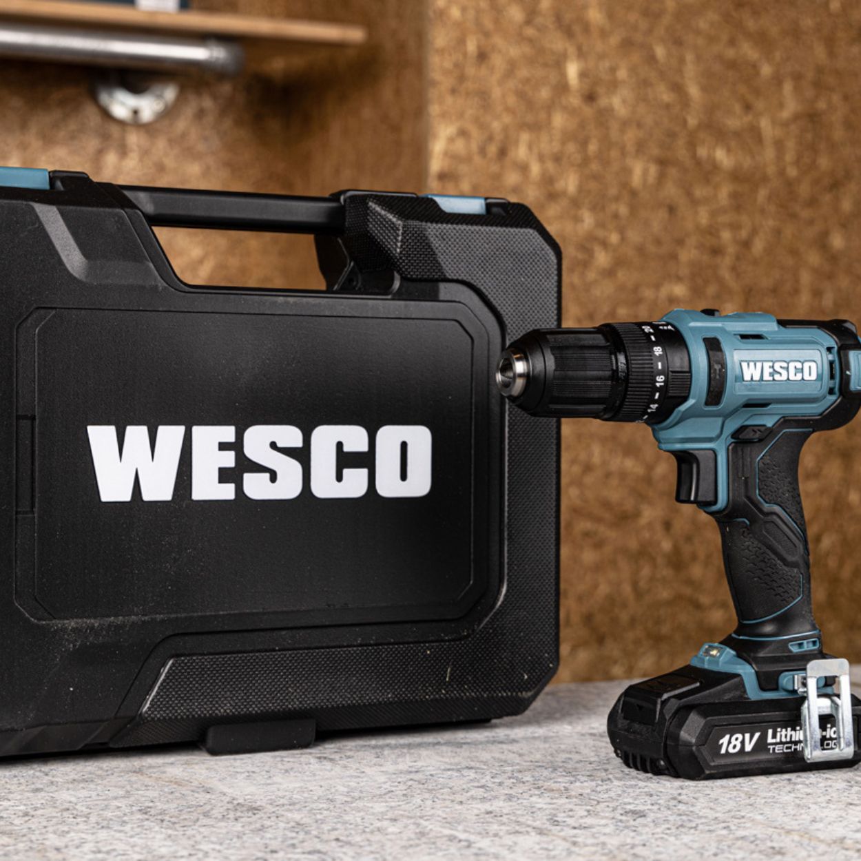 WESCO 18V 13mm Compact Impact Drill