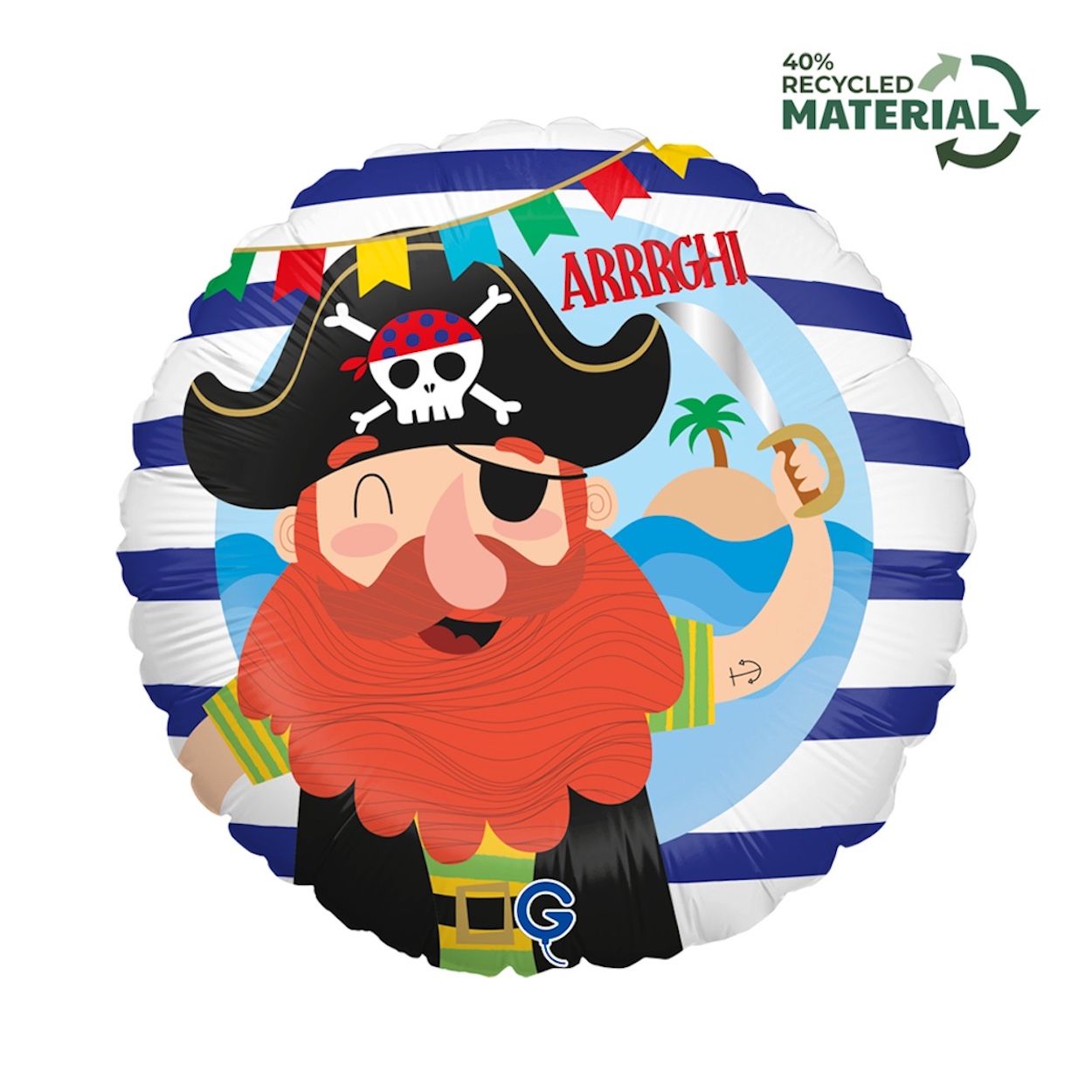 Funny Pirate Foil Balloon