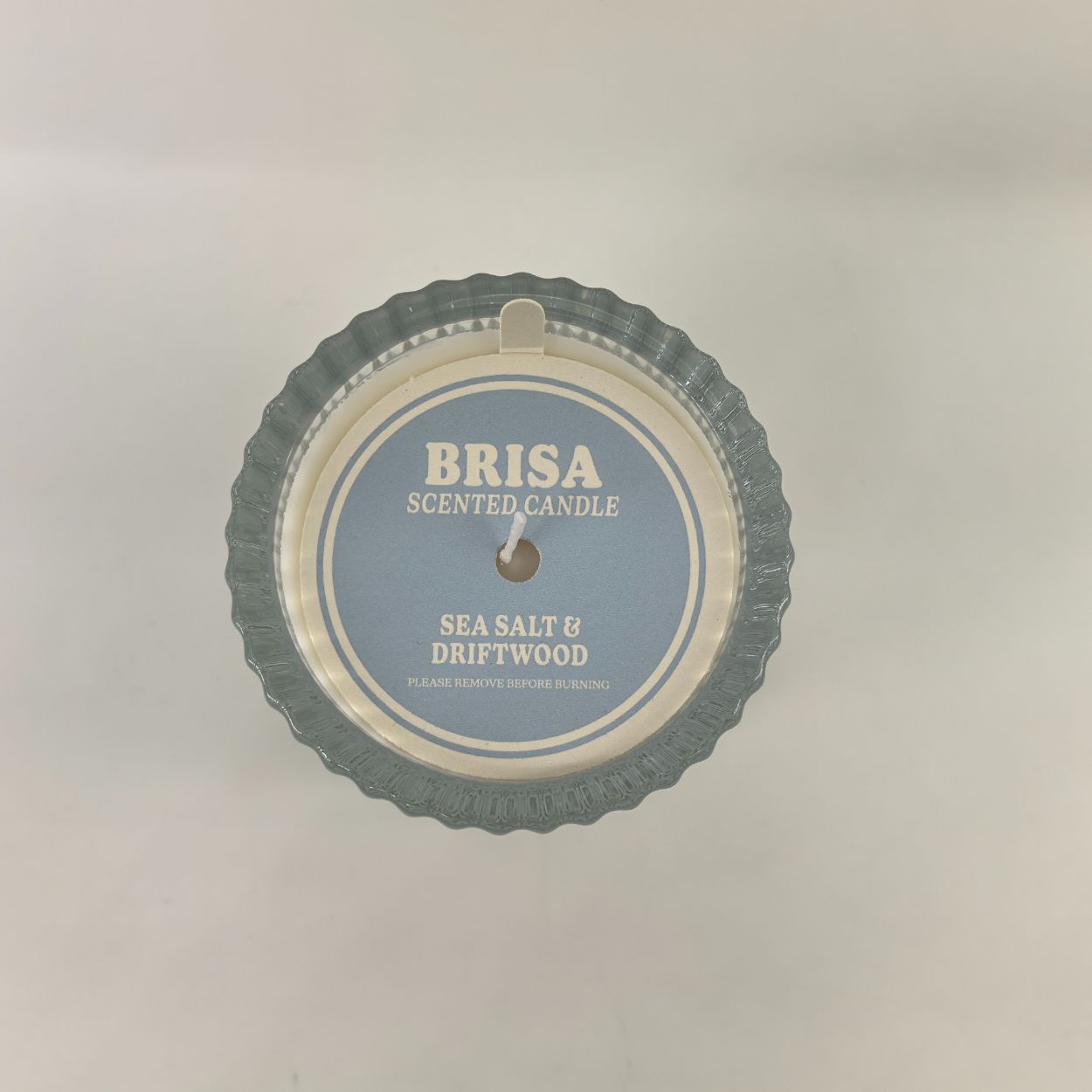 Ribbed Glass Candle CLEAR