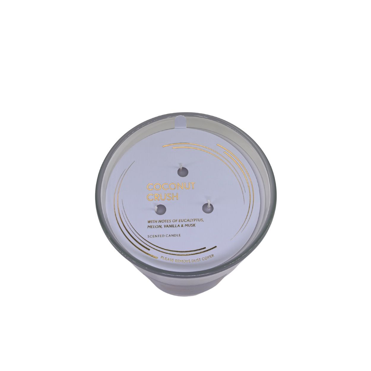 Large Tapered Candle Coconut Crush