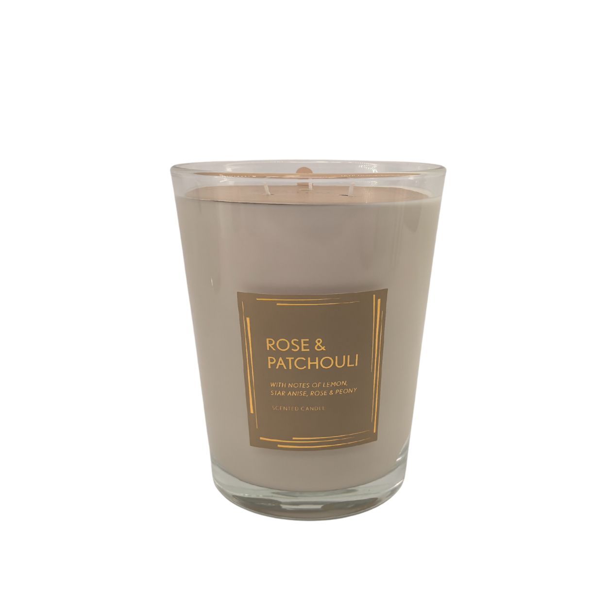 Large Tapered Candle Rose & Patchouli