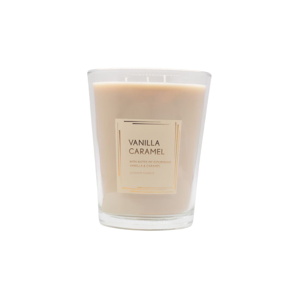 Large Tapered Candle Vanilla Cream