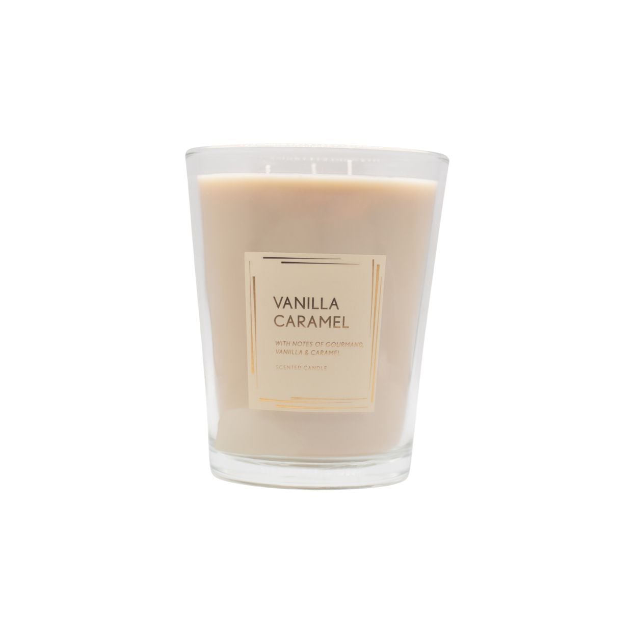 Large Tapered Candle Vanilla Cream
