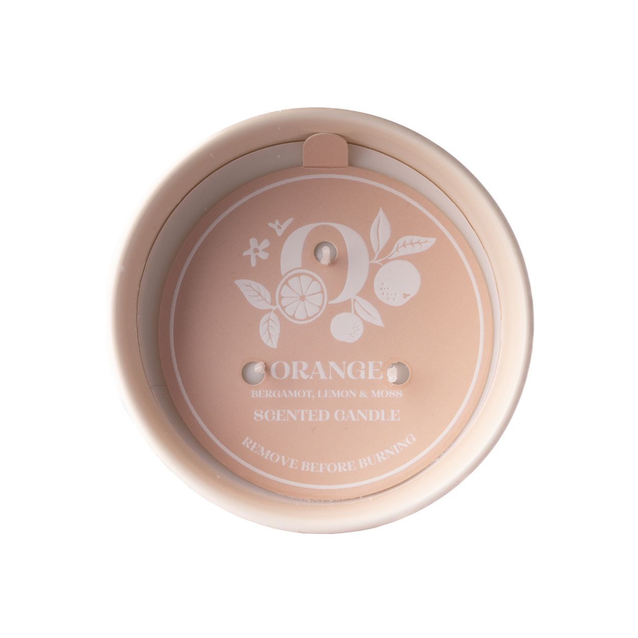 Sophistique Ceramic Candle Orange: Bergamot, Lemon & Moss