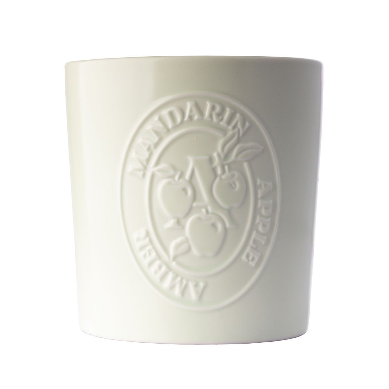 Sophistique Ceramic Candle Apple: Mandarin, Vanilla & Amber