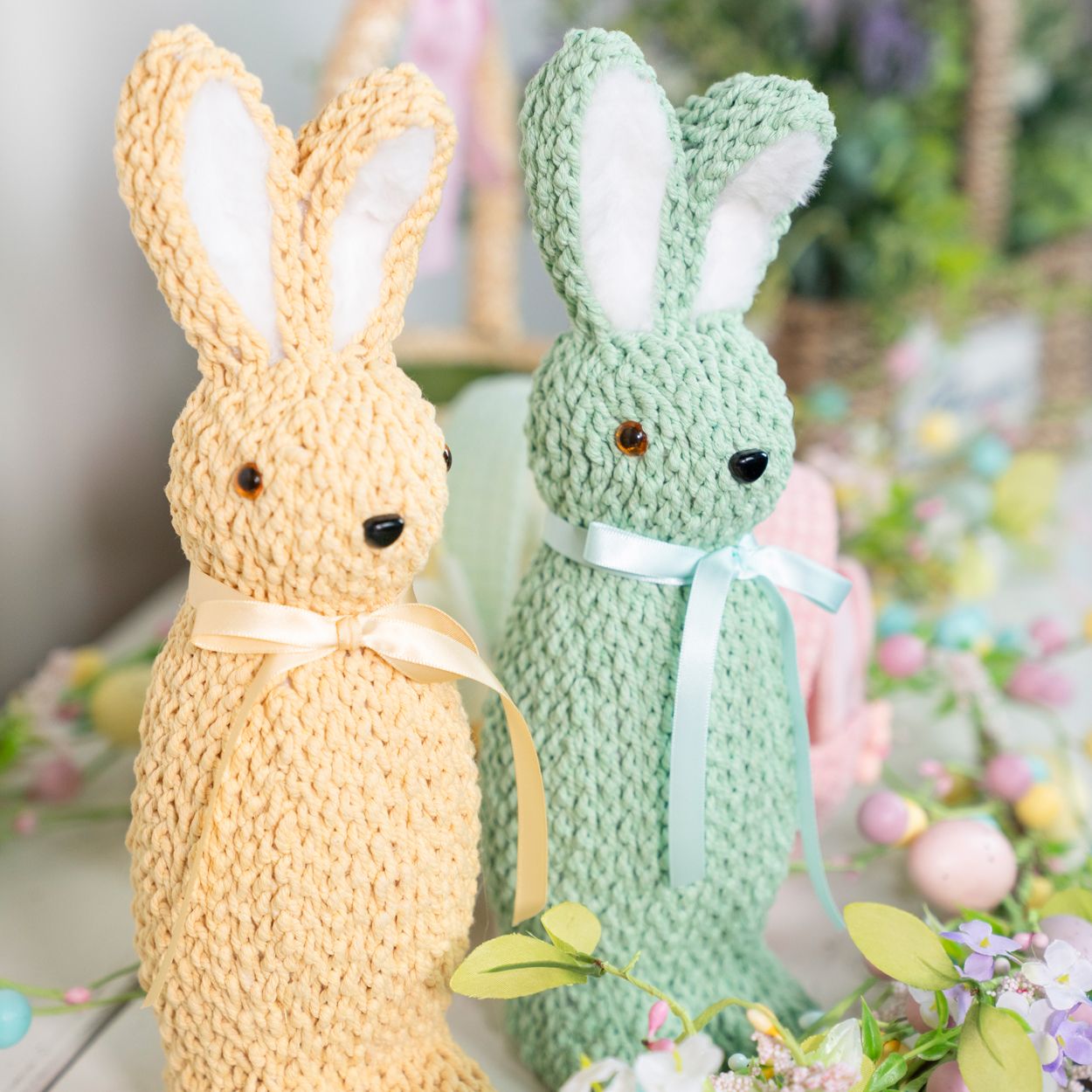 Standing Rabbit Yellow 29cm