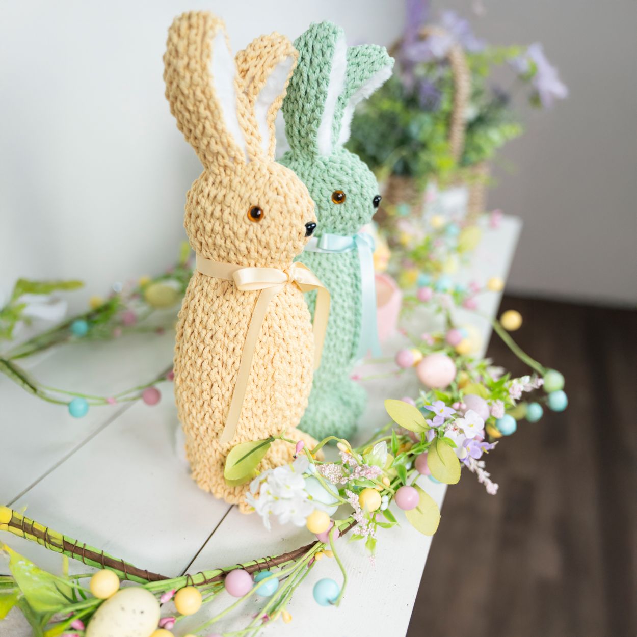Standing Rabbit Green 29cm