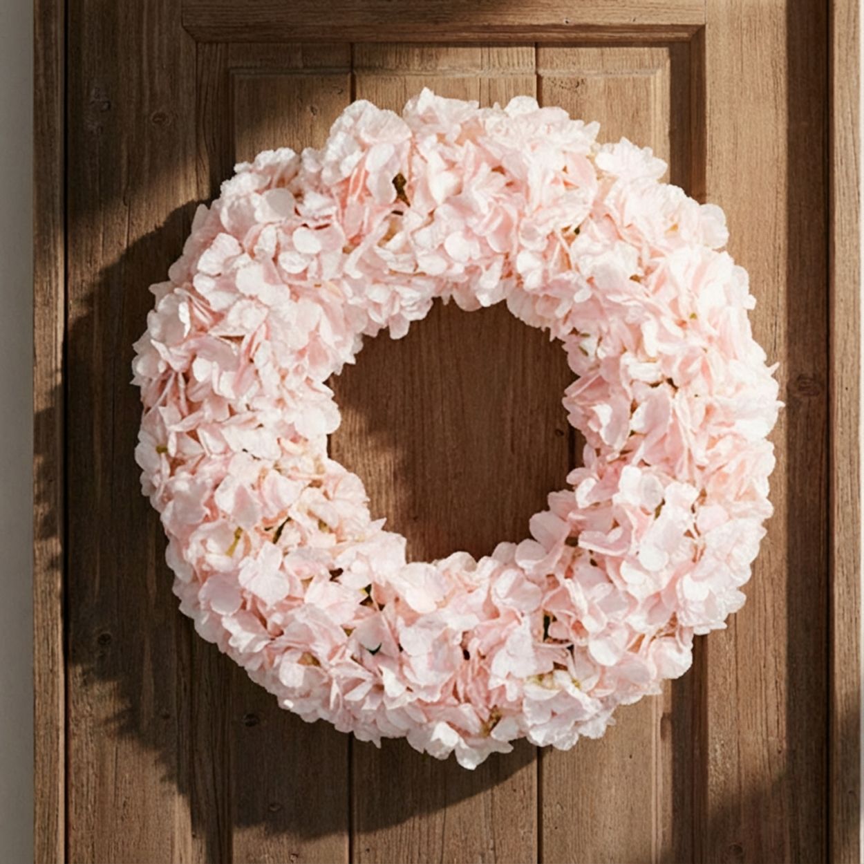 Hydrangea Wreath Pink 70cm