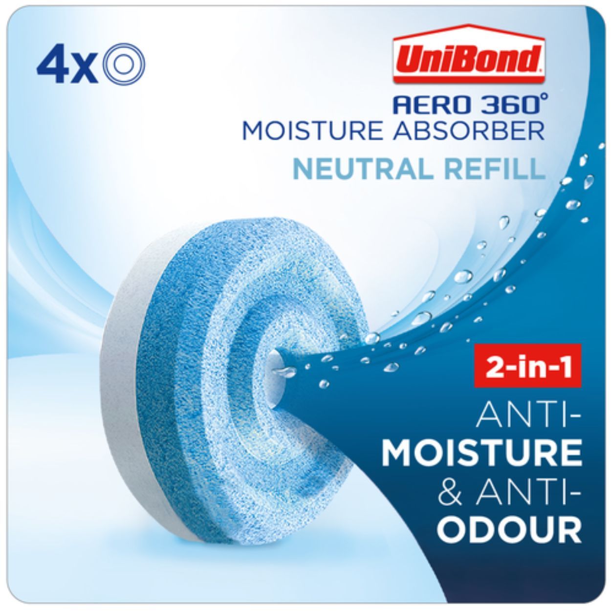 Unibond Aero 360 Neutral Freshness Ref, 4-Pack
