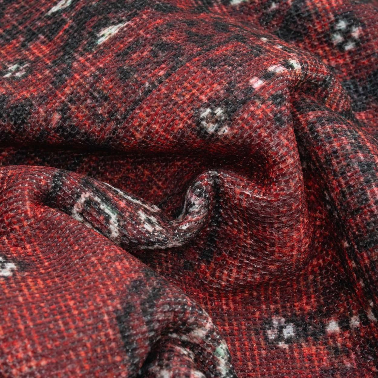 Flatwoven Washable Bannon Red Rug - 80cm x 150cm