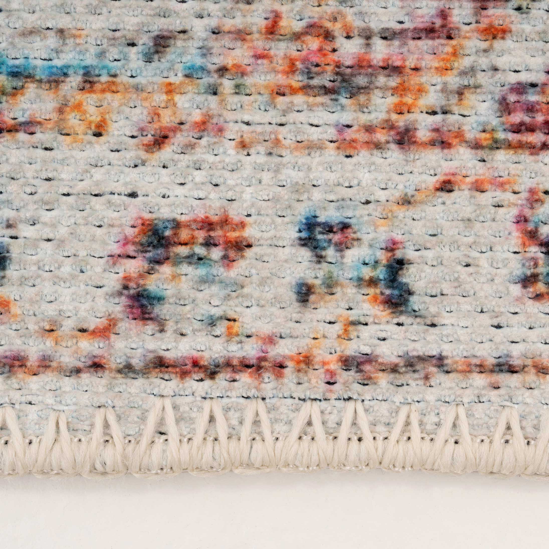 Flatwoven Washable Cecilia Beige Runner Rug - 60cm x 240cm
