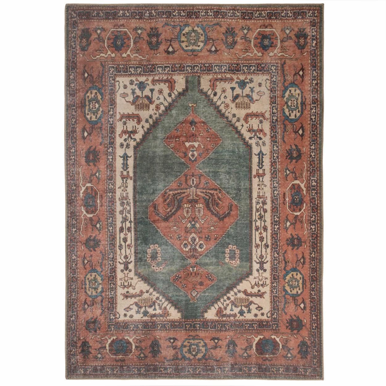 Flatwoven Washable Faro Terra Rug - 60cm x 110cm