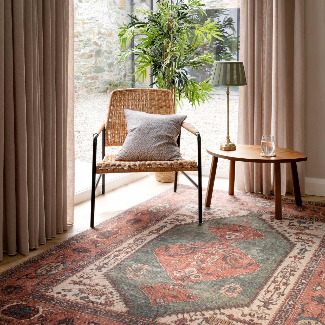 Flatwoven Washable Faro Terra Rug - 60cm x 110cm