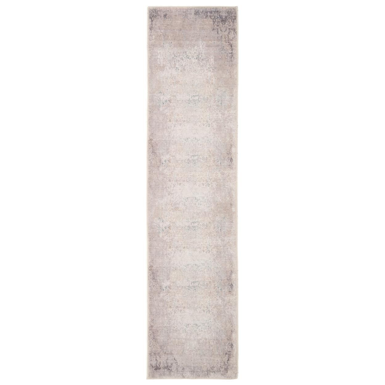 Flatwoven Washable Fleur Beige Rug - 160cm x 230cm