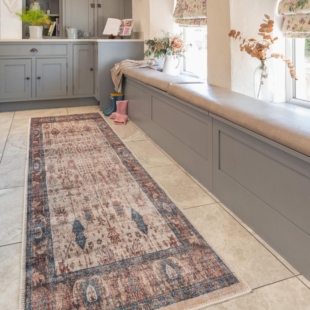 Flatwoven Washable Shannon Runner Rug - 60cm x 240cm