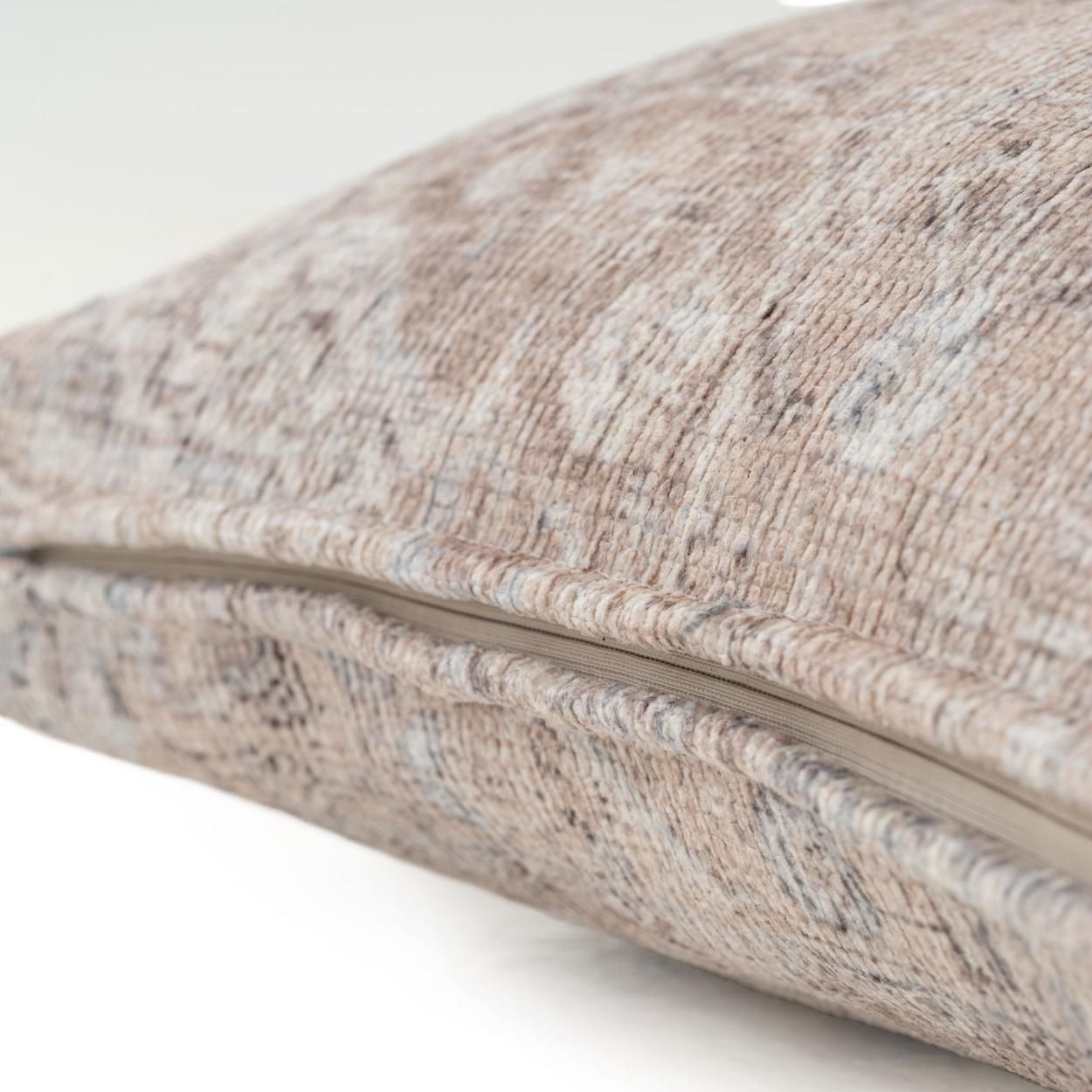 Flatwoven Washable Zoe Beige Cushion 50Cm X50Cm